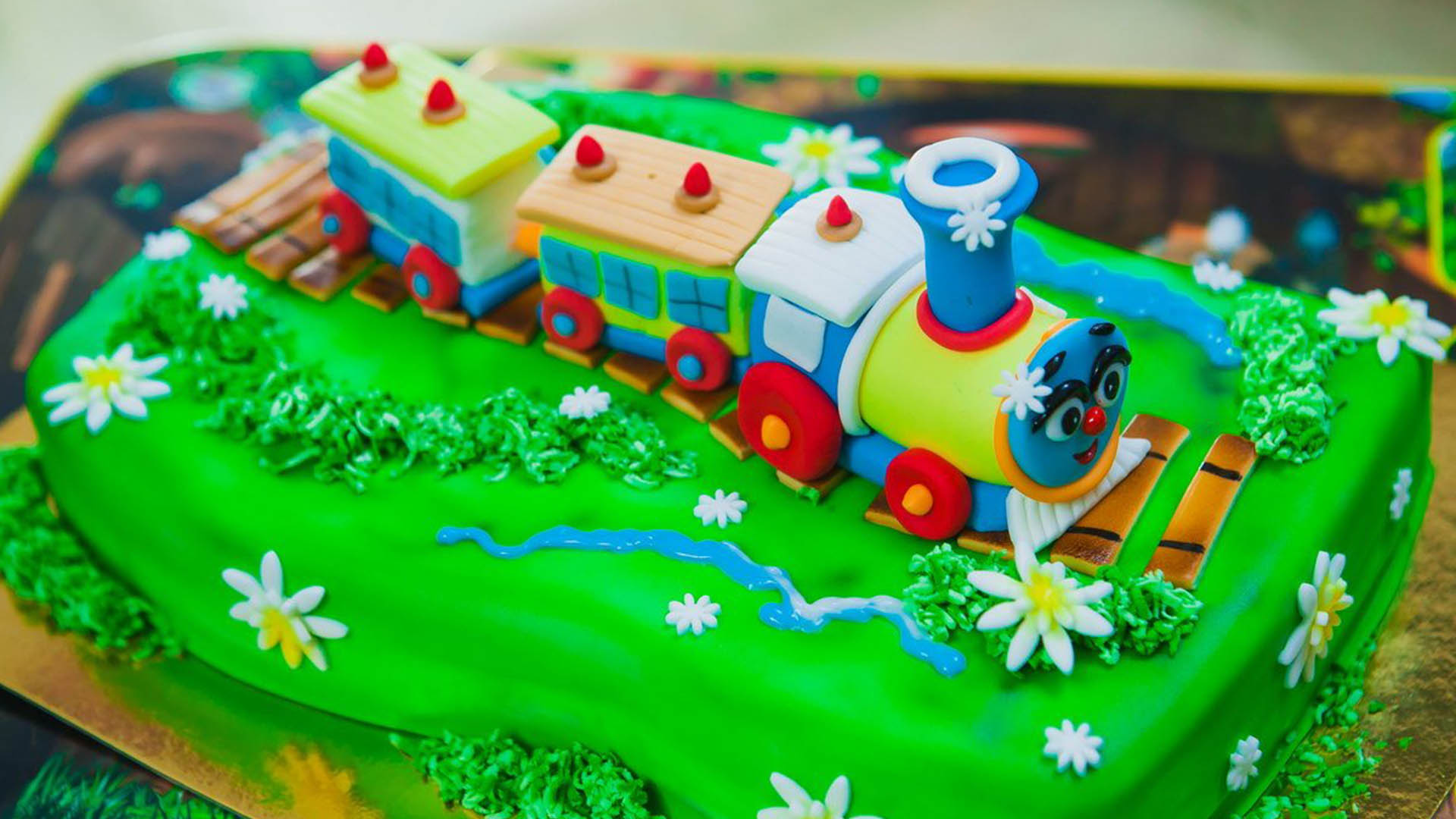 Тортик на день рождения 3 годика мальчику с поездом